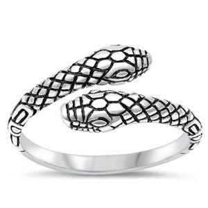 Snake Ring Sterling Silver Ring - 925